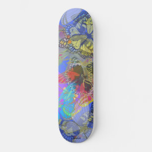 Skate Borboleta Dourada Chic Amarelo