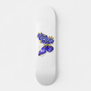 Skate Borboleta Flor Sapphire