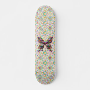 Skate Borboleta Mardi Gras de joias bonitas