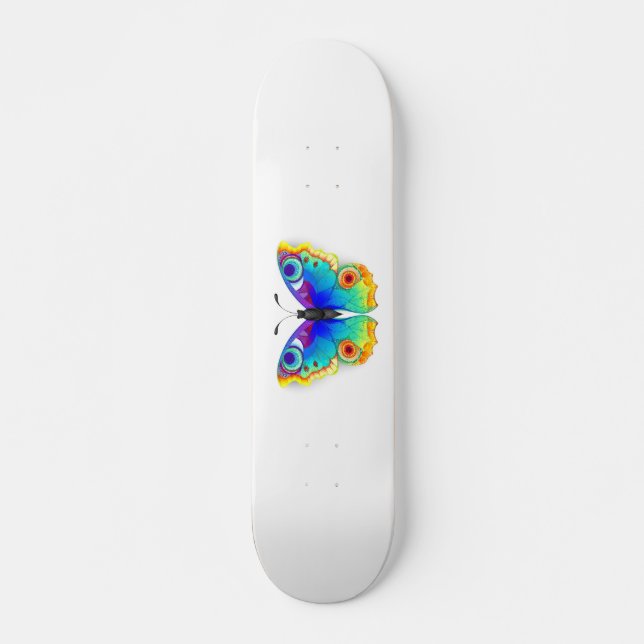 Skate Borboleta Pavão Olho Arco-íris (Frente)