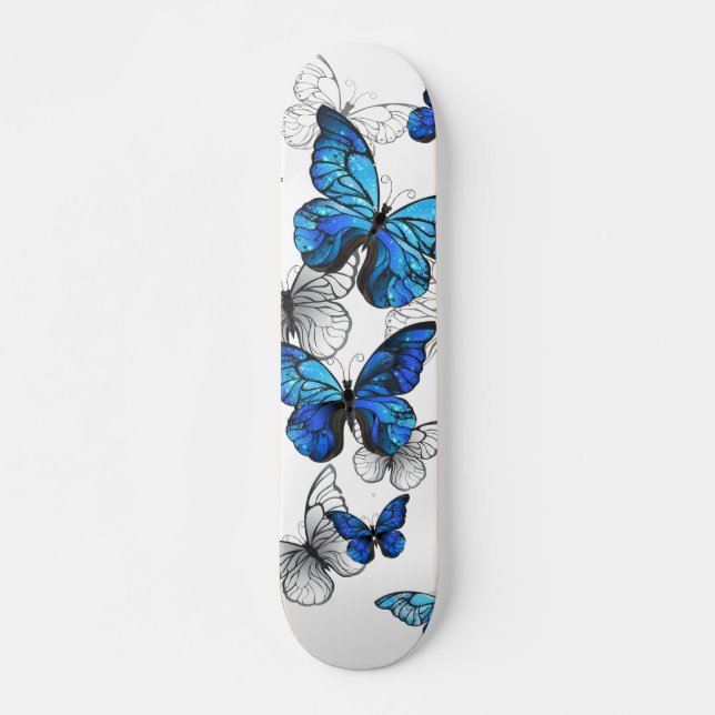 Skate Borboletas Azuis Morpho (Frente)