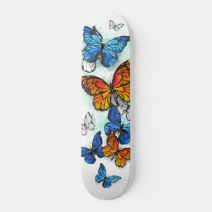 Skate Borboletas voadoras Morpho e Monarca