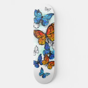 Skate Borboletas voadoras Morpho e Monarca
