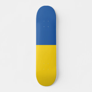 Skate Botão Bandeira da Ucrânia