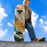 Skate Branco Amarelo Branco Pintor de Óleo Quimético<br><div class="desc">Tabuleiro Verde Amarelo Branco Pintado de Óleo Whimísico. Europeia: Se precisar de ajuda,  por favor,  sinta-se sempre à vontade para me contactar através do "VENDEDOR DE CONTATO" e estou feliz em ajudá-lo! igo:</div>