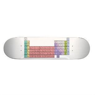 Skate branco da mesa periódica