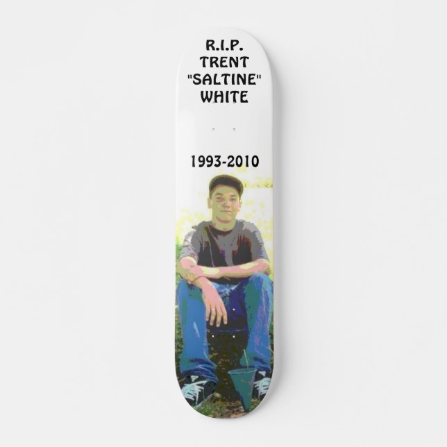 SKATE BRANCO DE TRENT DE R.I.P (Frente)