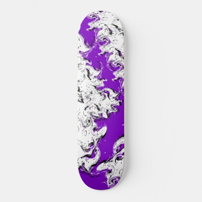 skate branco roxo (Frente)