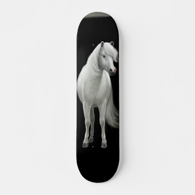 Skate branco selvagem do mustang (Frente)