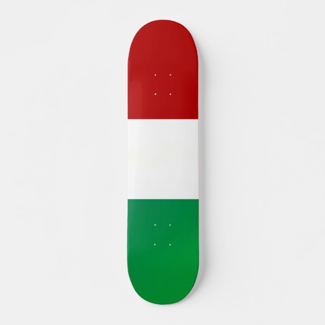 Skate Branco Verde Vermelho (Frente)