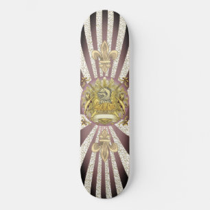 Skate Brasão de Armas da Família Sobrenome Escudo de Cav