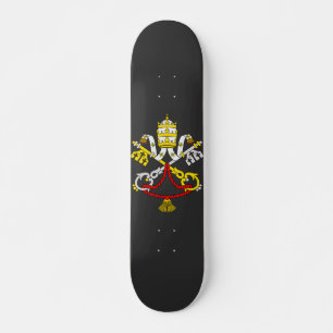 Skate Brasão de Armas do Vaticano Emblema de Arte Fina P