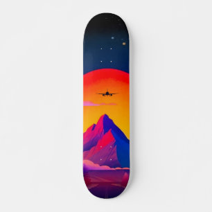 Skate Bright Neon Mounries Sunrise Avião