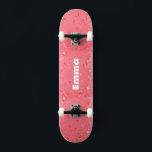 Skate Brilhante Colorida Girly Sparkle com Nome para ado<br><div class="desc">Glitter Colorido de Sparkle com o skate Name for teens,  ideal para qualquer ocasião,  celebração ou aniversário,  e presente de excelente para adolescentes!</div>