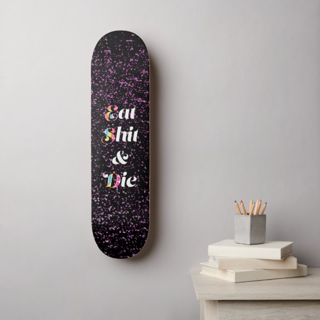 Skate Brilho Bonito mas Indelicado (Arte de parede)
