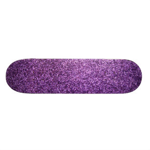 Skate Brilho roxo do falso