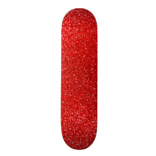Skate Brilho vermelho de néon