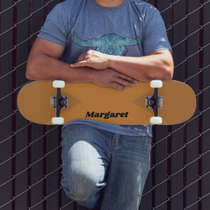 Skate Bronze Metálico com Nome Personalizado de na moda 