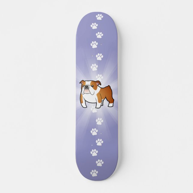 Skate Buldogue dos desenhos animados (Frente)