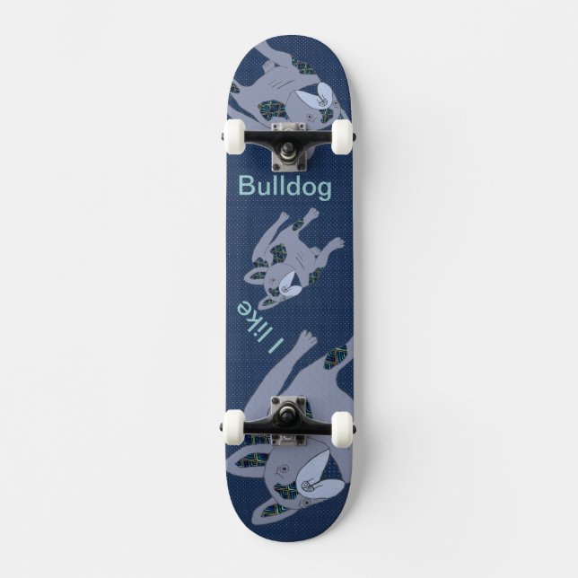 Skate Bulldogs franceses monopatins (Frente)