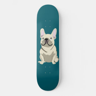 Skate Bulldogue Francês Creme, Eu Amo meu Cachorro