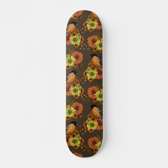 Skate Bullfinch nas florais do outono (Frente)
