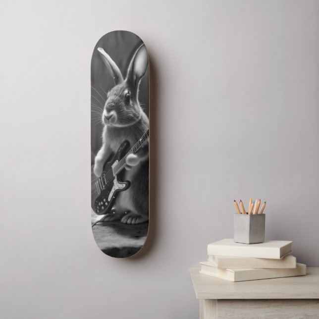Skate Bunny tocando violão (Arte de parede)