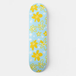 Skate Buquê de Flor, Margarida do Céu Amarelo Branco
