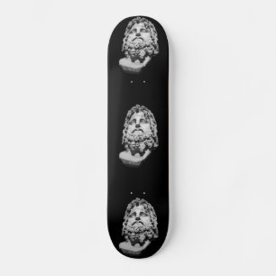 Skate Busto de mármore greco-romano clássico preto e bra