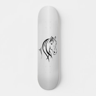 Skate Cabeça de Cavalo em Prata