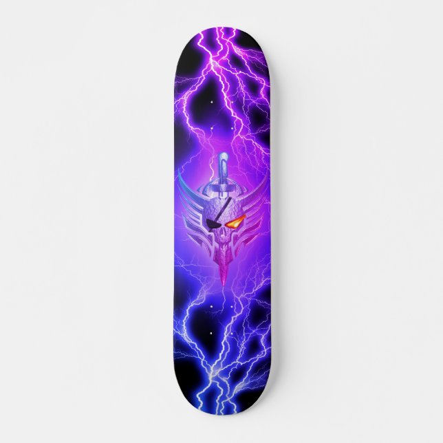 SKATE CABEÇA DE CRÂNIO GUERREIRO VÍKINGUE (Frente)