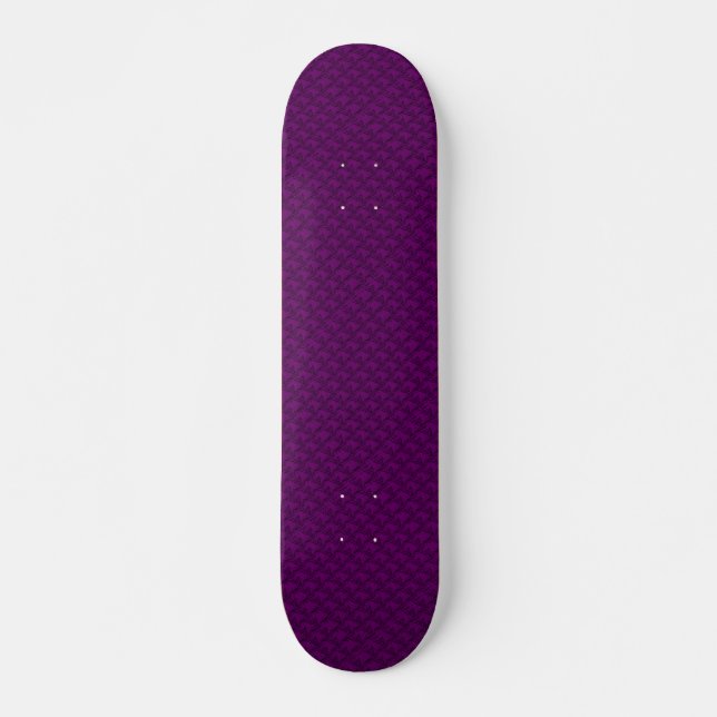 Skate Cabeças de cavalo em artdeco violeta vermelho (Frente)