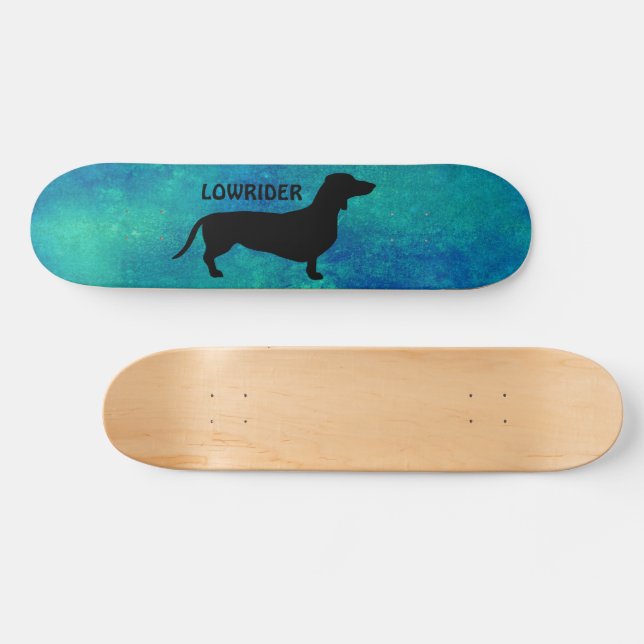 Skate Cabelo Curto Dachshund - Silhouette 1 (Horz)