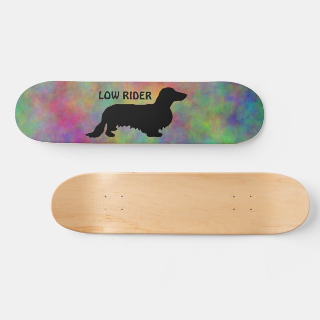 Skate Cabelo Longo Dachshund - Silhouette 1 (Horz)