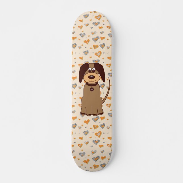 Skate Cachorro Castanho (Frente)