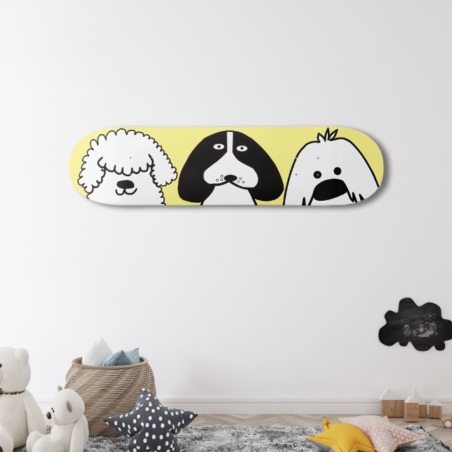 Skate Cachorro de Cartoon Gelado Design (Criador carregado)