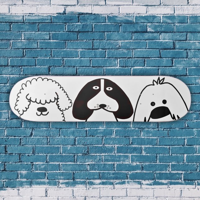 Skate Cachorro de Cartoon Gelado Design (Criador carregado)