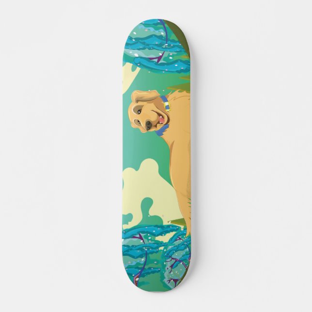 Skate Cachorro de estimação no parque (Frente)