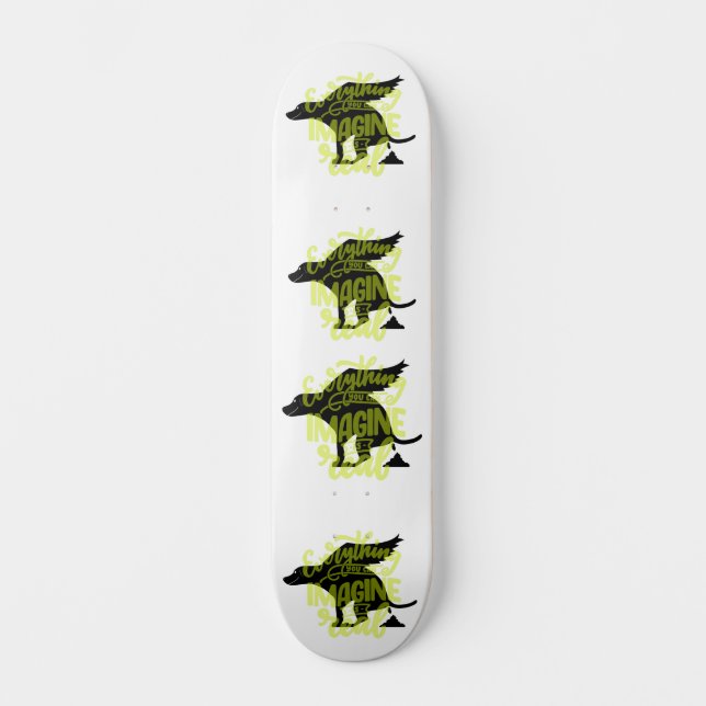 Skate Cachorro Voador Engraçado (Frente)