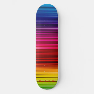 SKATE CÃES DE LIBERDADE PRO SKATEBOARDS - ARCO-ÍRIS NEON