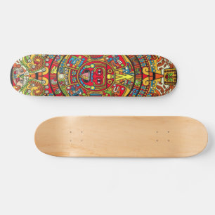 skate calendário asteca