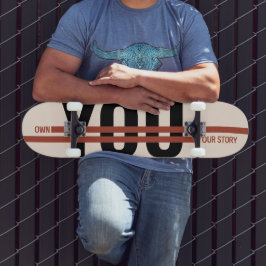 Skate Camiseta Own Your Story – Citação Motivacional Neg