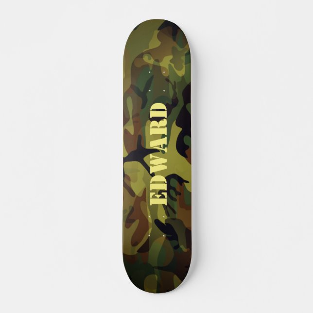 Skate Cammo Verde (Frente)