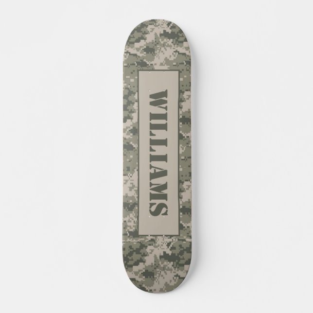 Skate Camo Digital Camo Comp Camoflauge ACU ARMY (Frente)