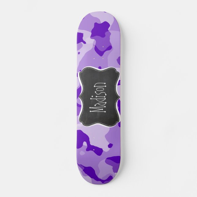 Skate Camo Roxo Ametist; Camouflagem; (Frente)
