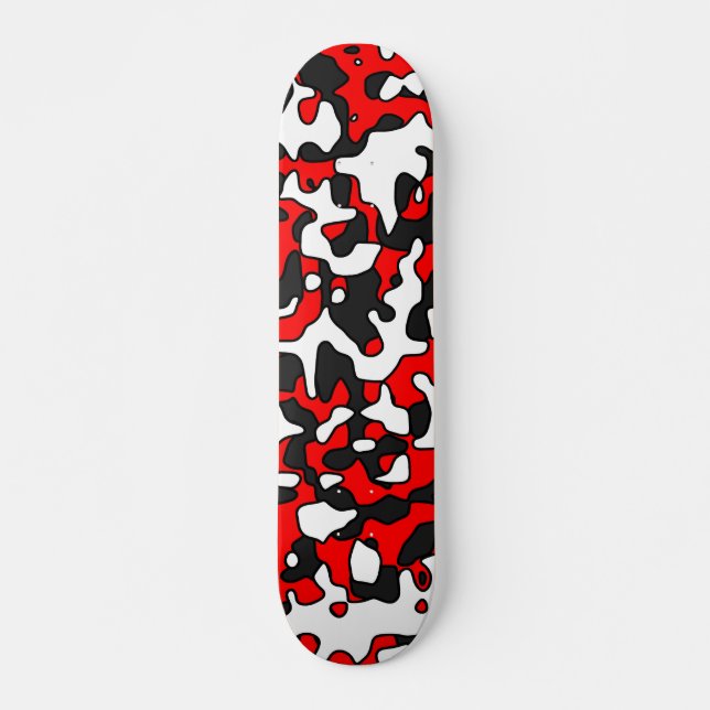 Skate Camo vermelho rachado (Frente)