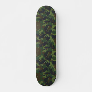 Skate Camouflage Camo Brown Green Army Woodland