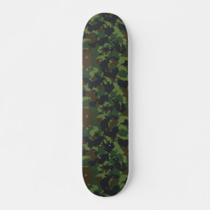 Skate Camouflage Camo Brown Green Army Woodland