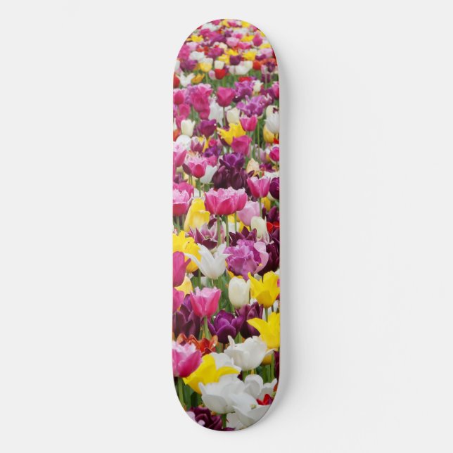 Skate campo cheio de tulipas (Frente)