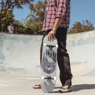 Skate Campo de tendas sunset da Floresta Wolf Mountain